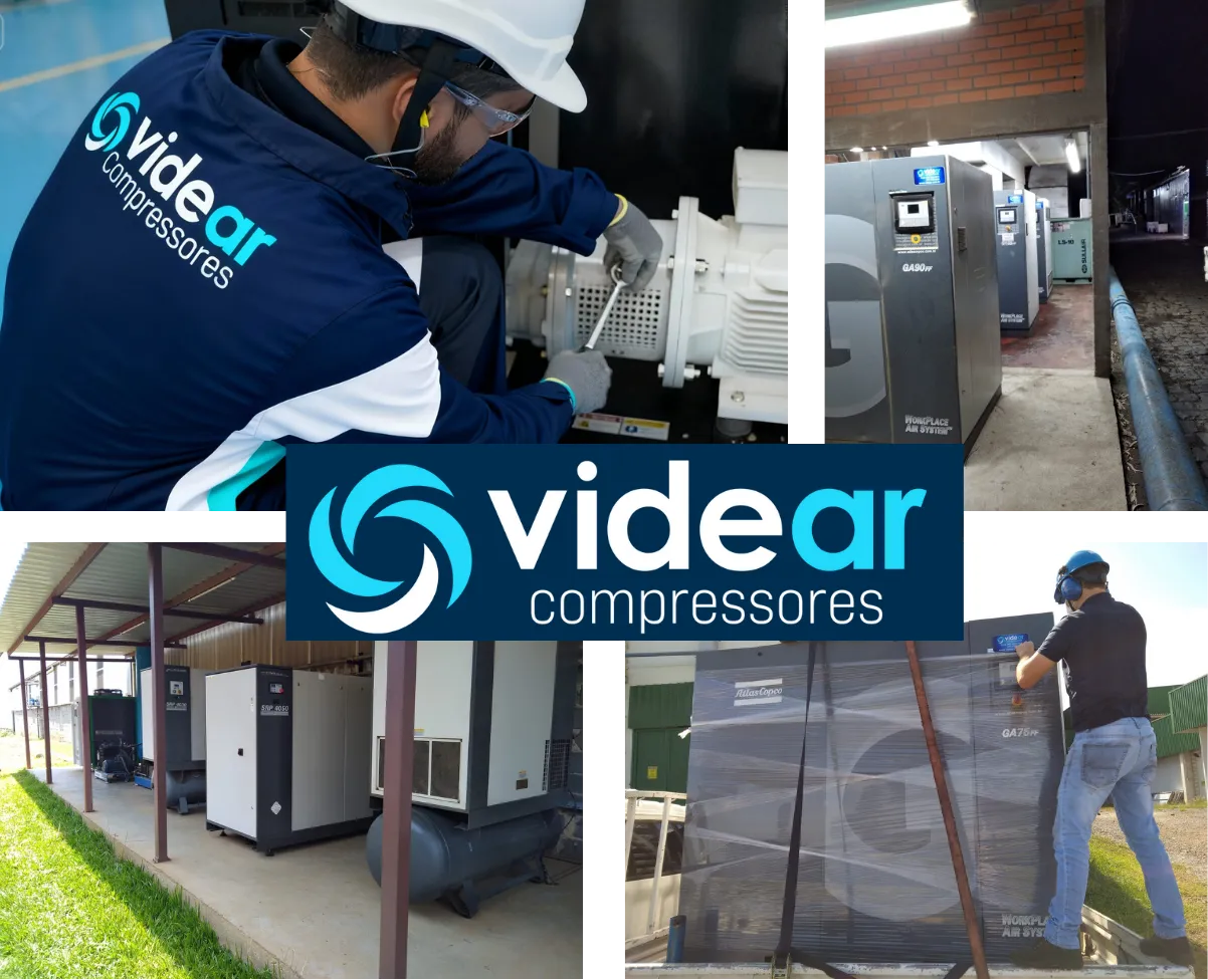 Técnico Videar realizando manutenção industrial